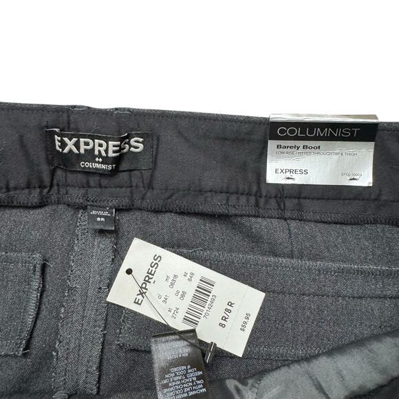 EXPRESS *NEW* Columnist Barely Boot Cut Dress Pants Size 8 Regular Low Rise Work - Picture 4 of 9